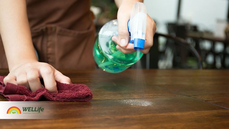 best way to clean wooden kitchen table